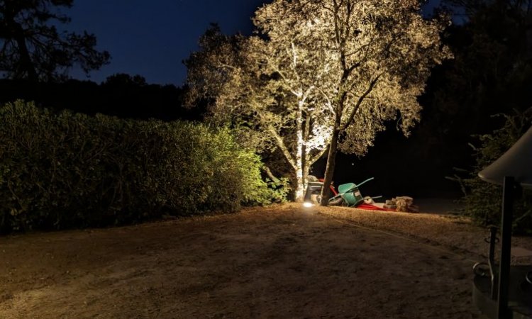 Jm Paysage - Installation d'un éclairage dans le jardin